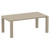 5-Piece Taupe Brown Extendable Patio Dining Set 86"