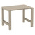 55" Taupe Brown Extendable Rectangular Outdoor Patio Bar Table