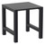55" Black Extendable Rectangular Outdoor Patio Bar Table