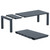 86" Gray Extendable Wicker Outdoor Dining Table