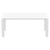 86" White Extendable Outdoor Wicker Dining Table