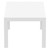 86" White Extendable Outdoor Wicker Dining Table