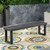 3-Piece Shadow Gray Contemporary Rectangular Outdoor Furniture Patio Picnic Set