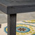 3-Piece Shadow Gray Contemporary Rectangular Outdoor Furniture Patio Picnic Set