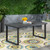 69" Gray Contemporary Rectangular Outdoor Patio Dining Table