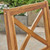 7-Piece Brown Rectangular Outdoor Furniture Patio Dining Set - Green Cushions