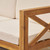5-Piece Tawny Brown Contemporary Outdoor Furniture Conversation Set - Beige Cushions