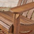 36" Brown Contemporary Outdoor Patio Adirondack Chair
