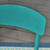 3-Piece Matte Teal Blue Solid Outdoor Furniture Patio Bistro Set