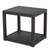 21.5" Brown Contemporary Outdoor Patio Side Accent Table