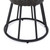 18.75" Brown Contemporary Outdoor Patio Round Side Accent Table