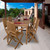 7-Piece Brown Rotterdam Teak Rectangular Outdoor Patio Dining Set 59"