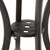 19.25" Bronze Finish Contemporary Outdoor Patio Round Side Accent Table