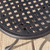 19.25" Bronze Finish Contemporary Outdoor Patio Round Side Accent Table