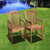 5-Piece Brown Geneve Teak Rectangular Outdoor Patio Dining Set 63"