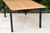 6' Black and Brown Indoor and Outdoor Contemporary Rectangular Patio Garden Dining Table