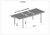6' Black and Brown Indoor and Outdoor Contemporary Rectangular Patio Garden Dining Table