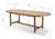 Set of 11 Gray and Brown Contemporary Teak Finish Oval Dining Table and Chairs