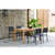 5-Piece Brown and Black Amazonia Fontana Rectangular Eucalyptus Patio Dining Set, 64"