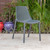 Set of 7 Brown and Gray Amazonia Eucalyptus Wood Indoor and Outdoor Patio Dining Set, 7.5'
