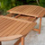 Set of 7 Brown and Gray Oval Amazonia Eucalyptus Wood Indoor and Outdoor Extendable Patio Dining Set, 5.75'