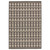 4' x 6' Black and Beige Geometric Diamond Outdoor Area Throw Rug