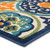 8.6' x 11.8' Orange and Blue Contemporary Outdoor Patio Rectangular Area Throw Rug