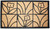30" Brown and Black Flower Patterns Doormat
