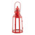 Magnificent 12.25" Red and Clear Lighthouse Hanging Candle Lantern