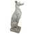 Set of 2 Dog Whippet Art Deco Antique Outdoor Garden Statues 30"