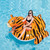 89" Inflatable Orange and Black Giant Tiger Swimming Pool Ride-On Lounge