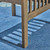 5-Piece Gray Finish Round Wood Outdoor Furniture Patio Dining Set - Gray Cushions