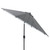 9' Black and White Elegant Night Market Umbrella with Hand Crank