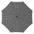 9' Black and White Elegant Night Market Umbrella with Hand Crank