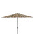9' Coventry Brown Patio Market Tropical Design Umbrella with Hand Crank and Tilt