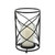 Swirl Hurricane Candle Holder - 10" - Black