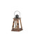 13" Brown and Black Contemporary Ideal Small Candle Lantern