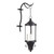 14.25" Black Contemporary Open Top Hanging Candle Lamp