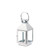 Elevate Your Home Decor with the 12" White and Silver Contemporary Small Candle Lantern
