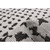 6.5' x 9.75' Black and Gray Abstract Pattern Rectangular Outdoor Area Throw Rug