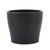 6" Black Half Face Ceramic Decorative Planter