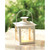 Curling Vine Small Candle Lantern - 4.75" - White and Clear