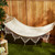 Canvas Outdoor Hammock with Tassels - 106.5" - Beige