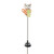 17.11" Orange and Black Solar Powered Kitten in Cup Garden Stake