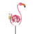 Standing Flamingo Outdoor Patio Garden Stake - 60" - Pink and Brown