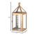 17.5" Pink and Clear "Caring" Large Candle Lantern