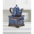 Teapot Stove Candle Oil Warmer - 5.25" - Blue