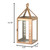 13.75" Pink and Clear "Caring" Candle Lantern