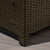 55" Gray and Brown Solid Contemporary Outdoor Patio Loveseat