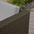 55" Gray and Brown Solid Contemporary Outdoor Patio Loveseat